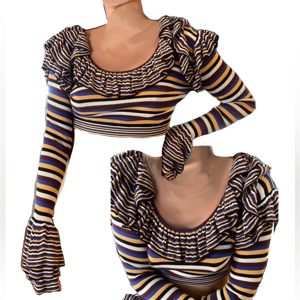 Ronny Kobo Crop Sweater // Brand New W/Out Tags